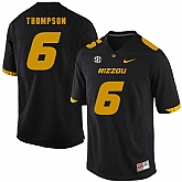 Missouri Tigers 6 Khmari Thompson Black Nike College Football Jersey Dzhi,baseball caps,new era cap wholesale,wholesale hats